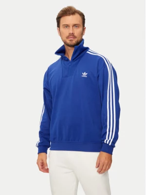 adidas Bluza adicolor Funnel IX5216 Niebieski Regular Fit