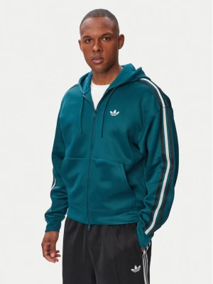 adidas Bluza adicolor Spacer KS7423 Zielony ciemny Oversize