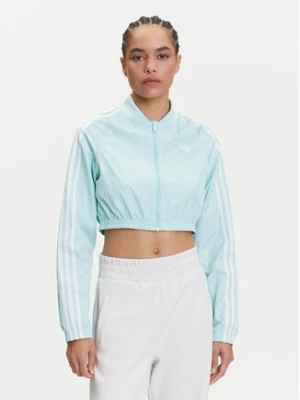 adidas Bluza adicolor Teamgeist JD0267 Turkusowy Slim Fit