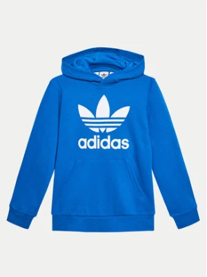 adidas Bluza adicolor Trefoil IN8468 Niebieski Regular Fit