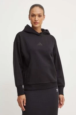 adidas bluza All SZN damska kolor czarny z kapturem gładka IW1025