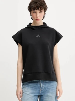 adidas bluza ALL SZN damska kolor czarny z kapturem gładka JM3785
