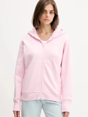 adidas bluza All SZN damska kolor różowy z kapturem z aplikacją JV7289