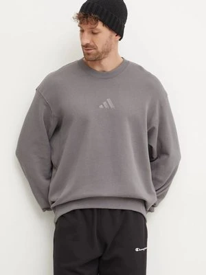 adidas bluza bawełniana All SZN męska kolor szary gładka IY6552