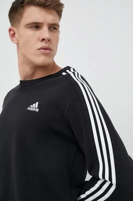 adidas bluza bawełniana męska kolor czarny gładka