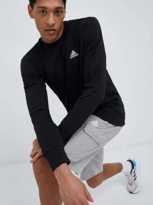 adidas bluza bawełniana męska kolor czarny z aplikacją