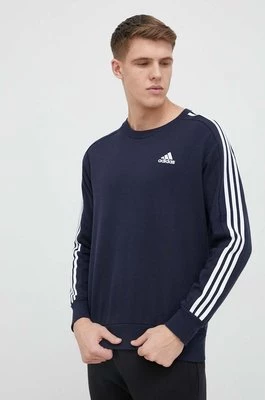 adidas bluza bawełniana męska kolor granatowy wzorzysta