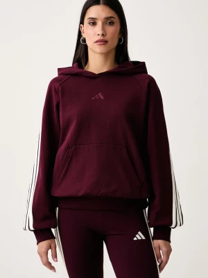 adidas bluza damska bawełniana bordowy