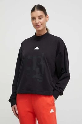 adidas bluza damska kolor czarny z nadrukiem IP2267