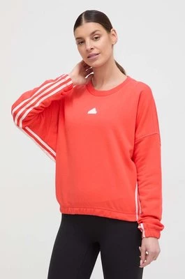 adidas bluza damska kolor czerwony wzorzysta IS0901