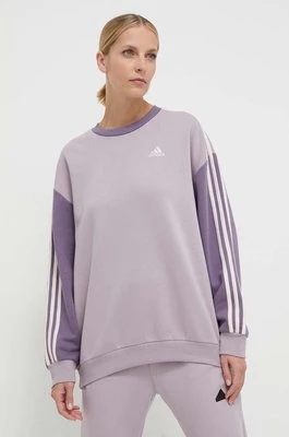 adidas bluza damska kolor fioletowy wzorzysta IR6137