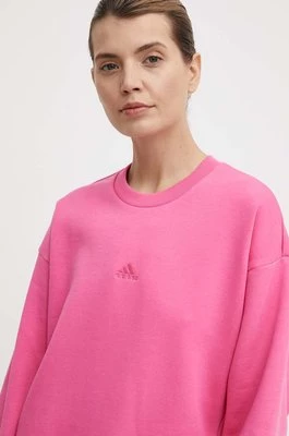 adidas bluza damska kolor różowy gładka IW1263