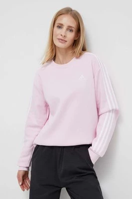 adidas bluza damska kolor różowy z aplikacją IM0209