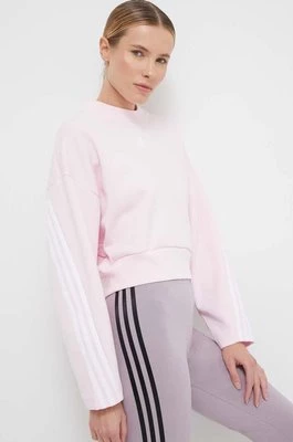 adidas bluza damska kolor różowy z aplikacją IS3881CHEAPER