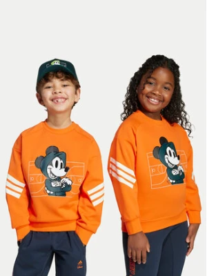 adidas Bluza Disney Mickey Mouse JL9188 Pomarańczowy Loose Fit
