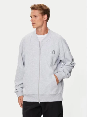 adidas Bluza Elevated ALL SZN Terry Loop IY6584 Szary Loose Fit