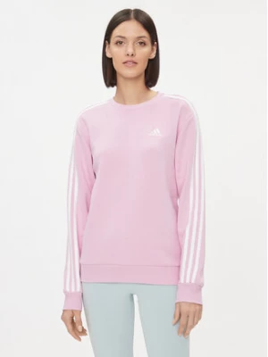 adidas Bluza Essentials 3-Stripes IM0213 Różowy Regular Fit