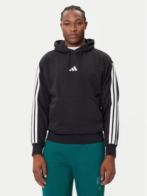adidas Bluza Essentials 3-Stripes JE6297 Czarny Regular Fit
