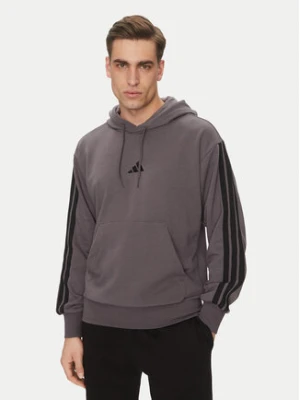 adidas Bluza Essentials 3-Stripes JE6365 Szary Regular Fit
