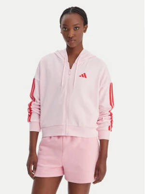 adidas Bluza Essentials 3-Stripes KD4789 Różowy Regular Fit