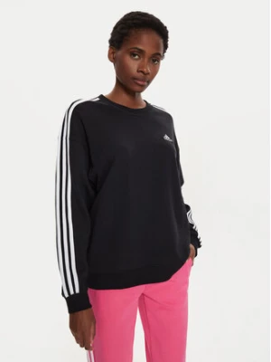 adidas Bluza Essentials 3-Stripes Sweatshirt IC8766 Czarny Loose Fit