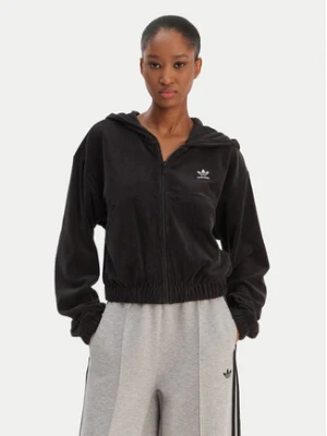 adidas Bluza Essentials Chenile KE1117 Czarny Loose Fit