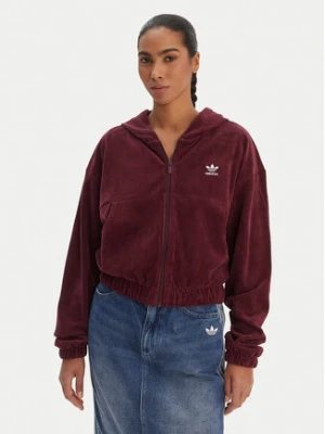 adidas Bluza Essentials Chenile KE1119 Bordowy Loose Fit