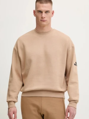 adidas bluza Essentials męska kolor beżowy gładka JX5668