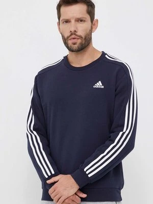 adidas bluza Essentials męska kolor granatowy wzorzysta IJ6469