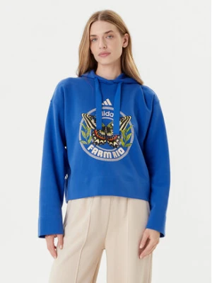 adidas Bluza Farm JL8608 Niebieski Loose Fit