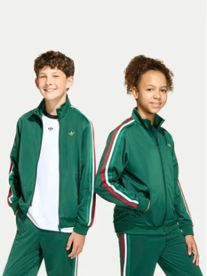 adidas Bluza Firebird KC7051 Zielony Loose Fit