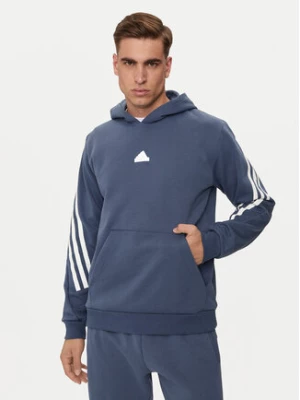 adidas Bluza Future Icons 3-Stripes IR9224 Niebieski Regular Fit