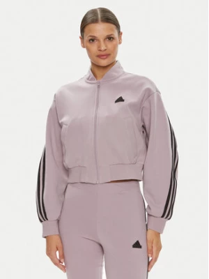 adidas Bluza Future Icons 3-Stripes IS3652 Fioletowy Loose Fit