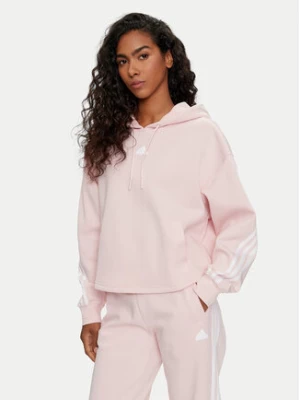 adidas Bluza Future Icons 3-Stripes IW5193 Różowy Loose Fit