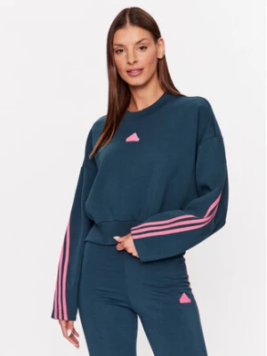 adidas Bluza Future Icons 3-Stripes Sweatshirt IL3055 Turkusowy Loose Fit