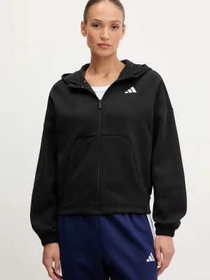 adidas bluza Future Icons damska kolor czarny z kapturem z nadrukiem JE3989