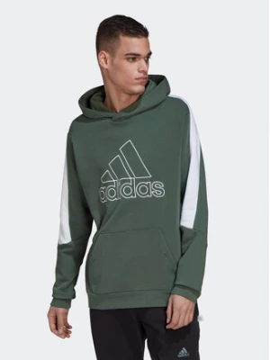 adidas Bluza Future Icons Embroidered HM7876 Zielony Regular Fit