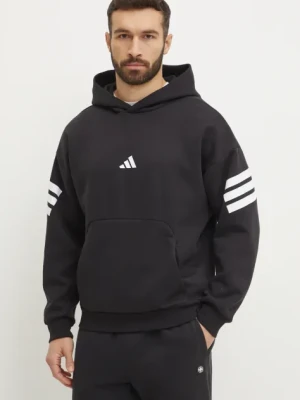 adidas bluza Future Icons męska kolor czarny z kapturem z nadrukiem JD4838