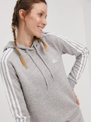 Zdjęcie produktu adidas Bluza GM5592 damska kolor szary z kapturem gładka