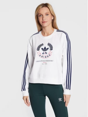 adidas Bluza Graphic HL6558 Biały Loose Fit