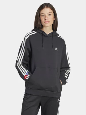 adidas Bluza Graphics Floral IU2515 Czarny Loose Fit