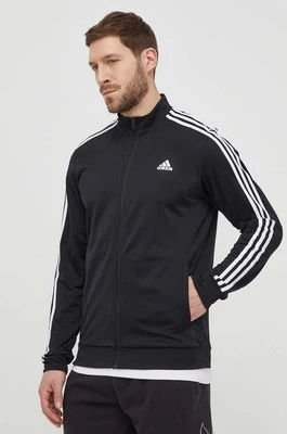 adidas bluza 3-Stripes męska kolor czarny z aplikacją H46099