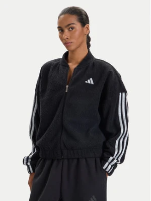 adidas Bluza Holiday High Pile JM1891 Czarny Loose Fit