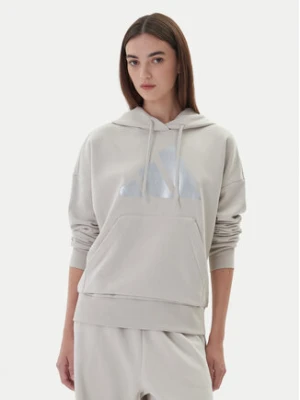 Zdjęcie produktu adidas Bluza Holiday Metallic Graphic JM4428 Beżowy Regular Fit
