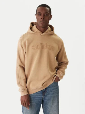 adidas Bluza JY2791 Beżowy Loose Fit