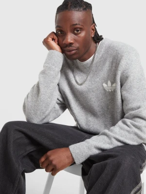 adidas Sweter Knitted szary