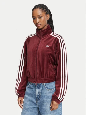 adidas Bluza LG4300 Czerwony ciemny Oversize