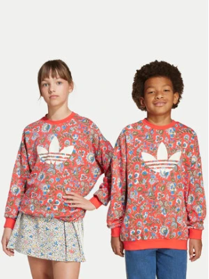 adidas Bluza Liberty London JV7827 Czerwony Loose Fit