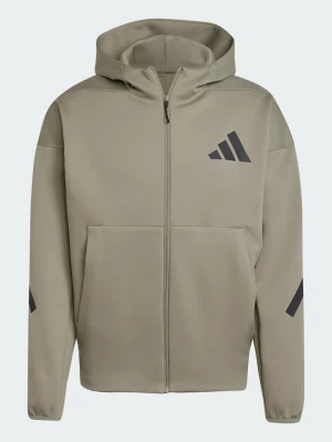 adidas Bluza "M Z.N.E." w kolorze beżowo-szarym rozmiar: S
