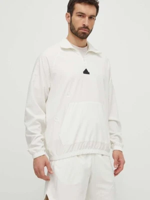 adidas bluza męska kolor beżowy z aplikacją IP3799